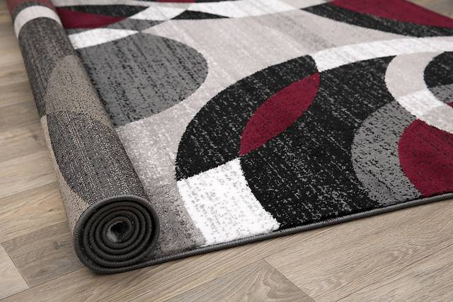 Grantley Red 7'10 x 10'2 Rug - Thumbnail - Image 2