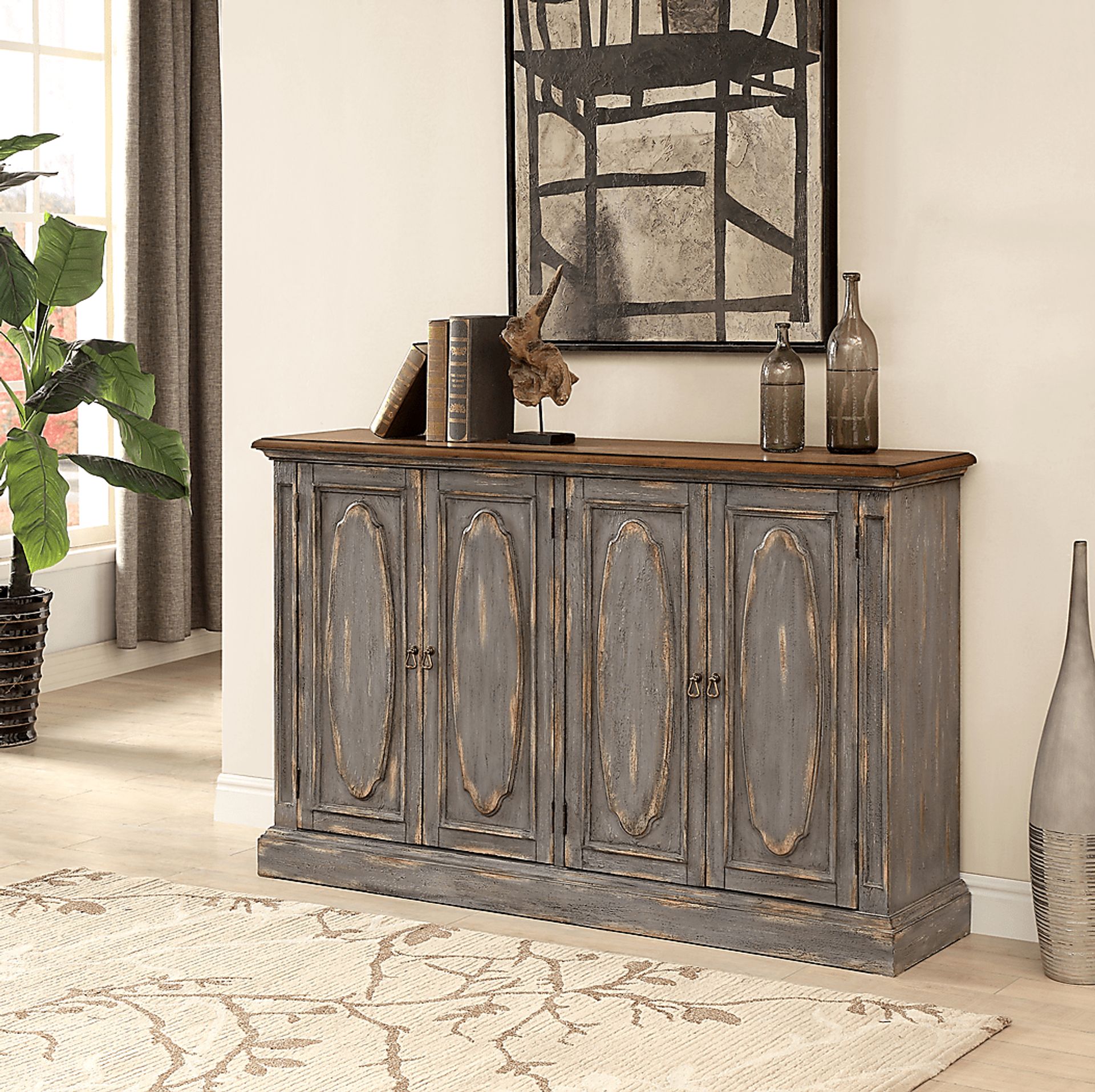 Granwood Brown Credenza - Image 4