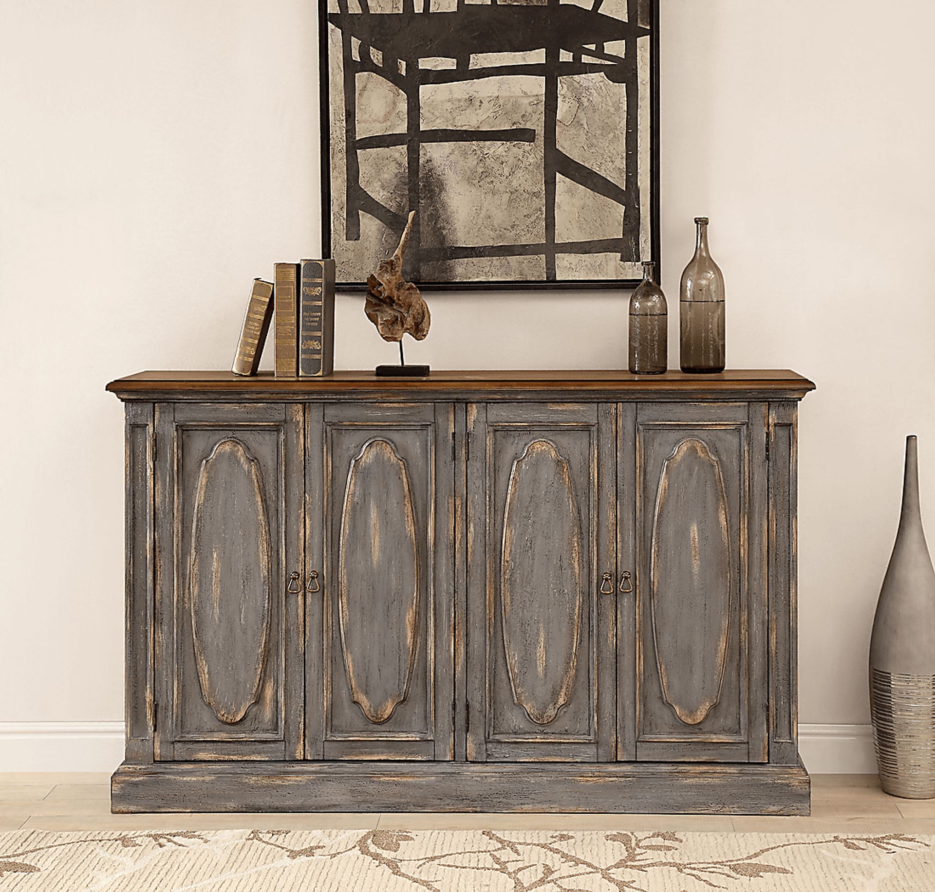 Granwood Brown Credenza - Image 5