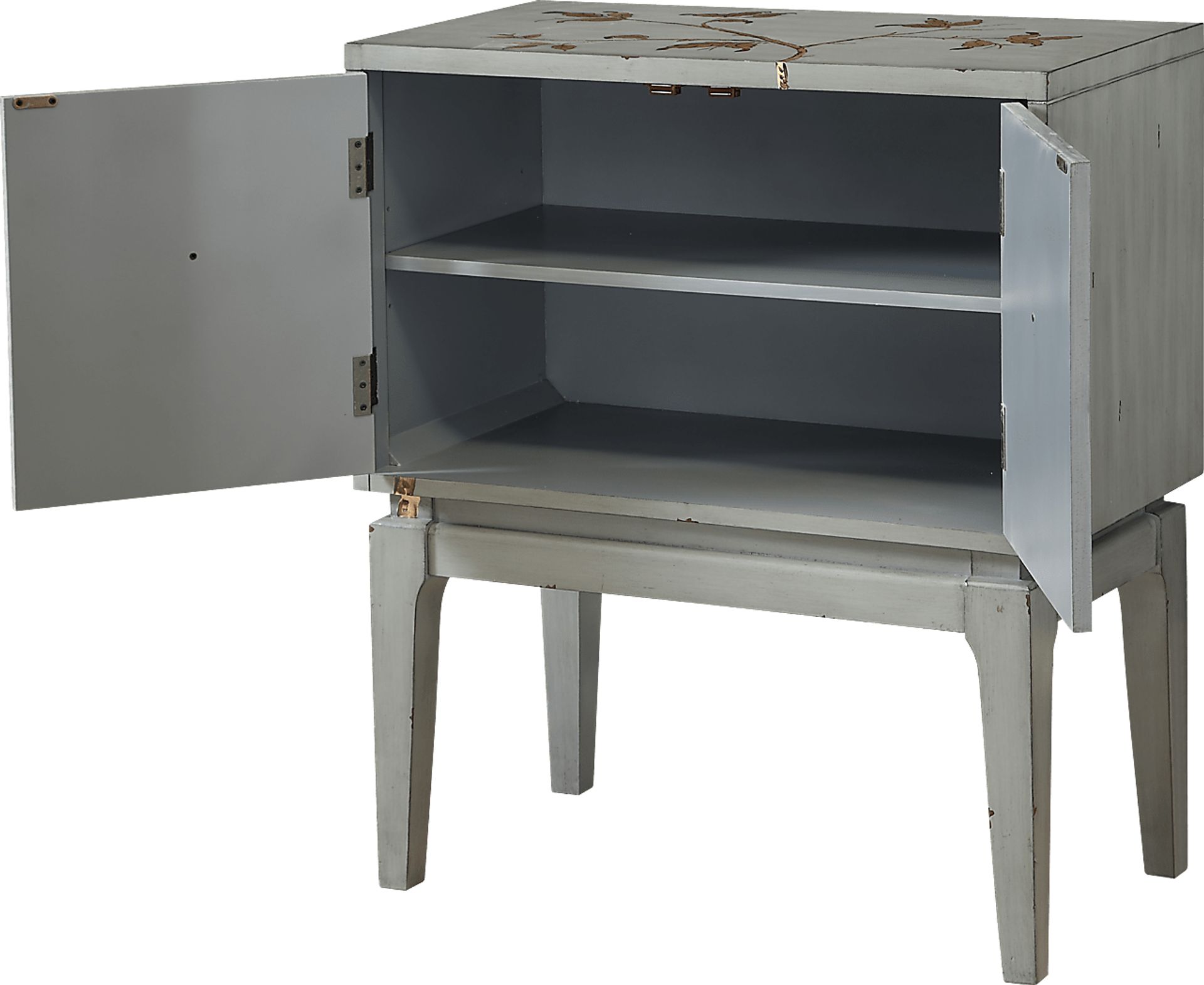 Grapevine Silver Accent Cabinet - Image 3