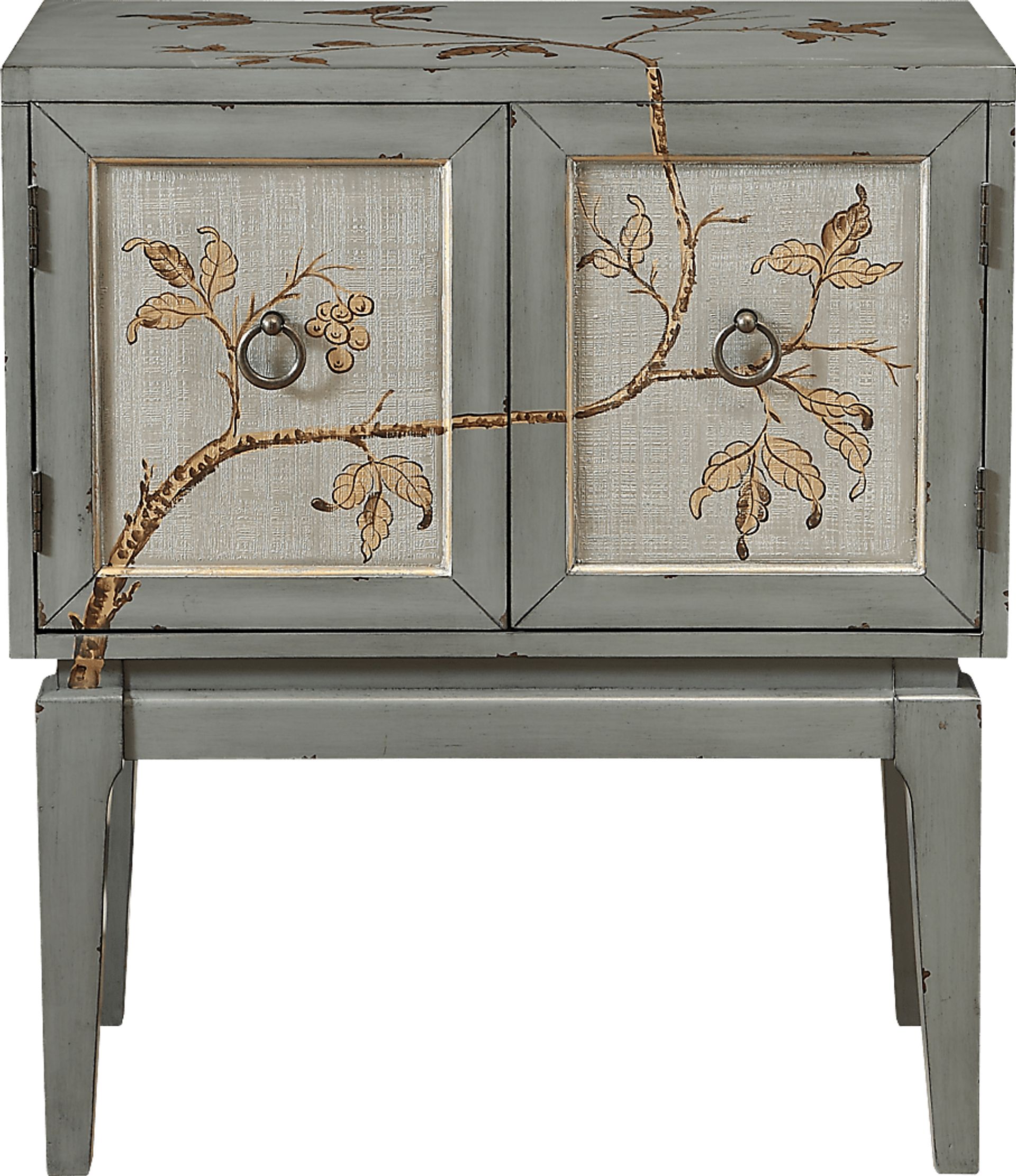 Grapevine Silver Accent Cabinet - Image 1