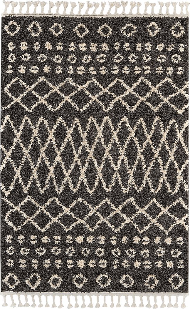 Graphic Patterns Charcoal 7'10 x 10'6 Rug