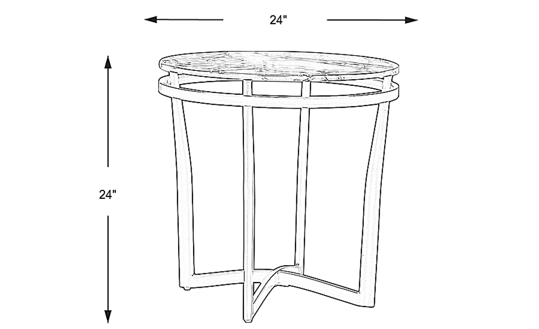 Grasonville Dark Gray End Table