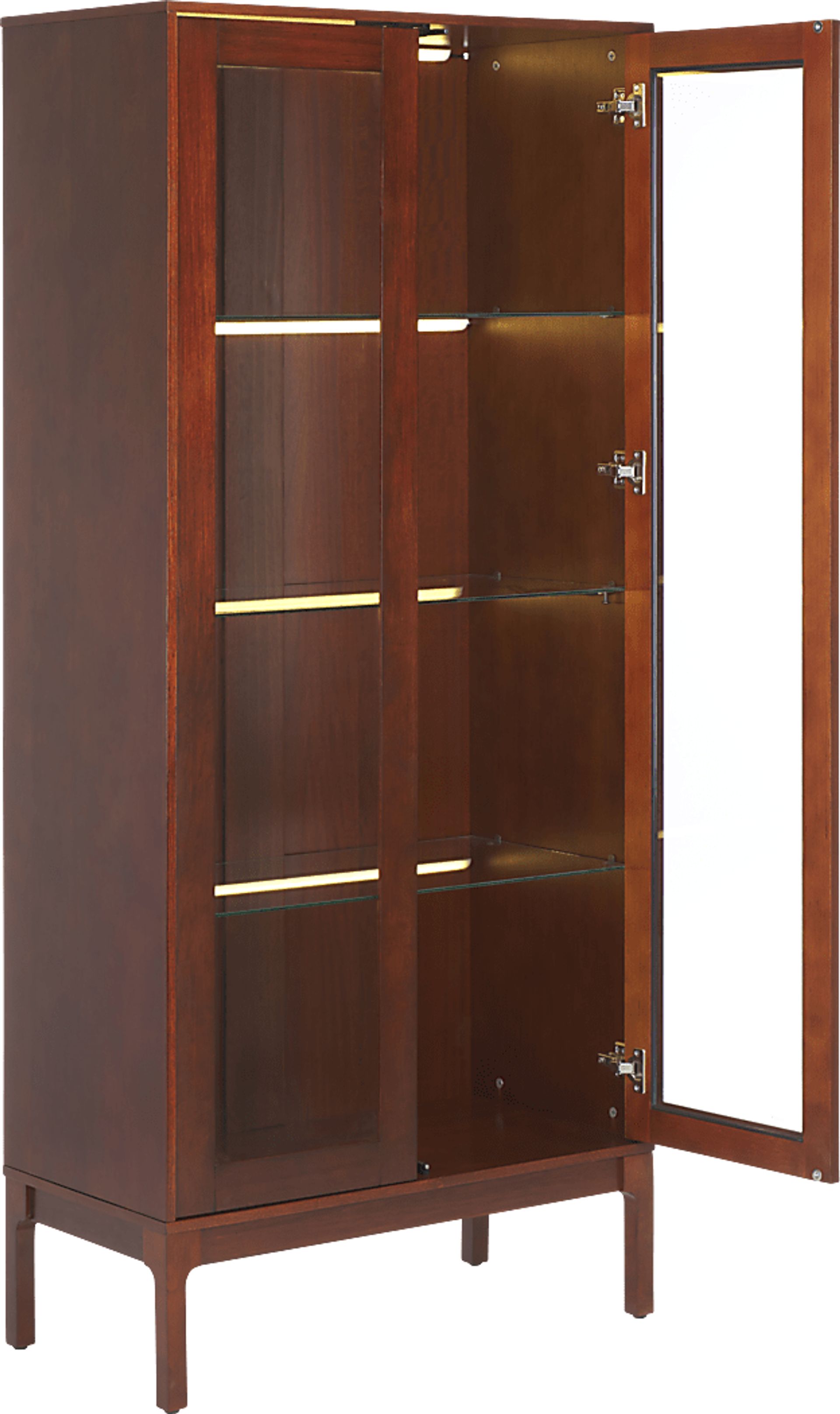 Gravher II Brown Curio Cabinet - Image 5