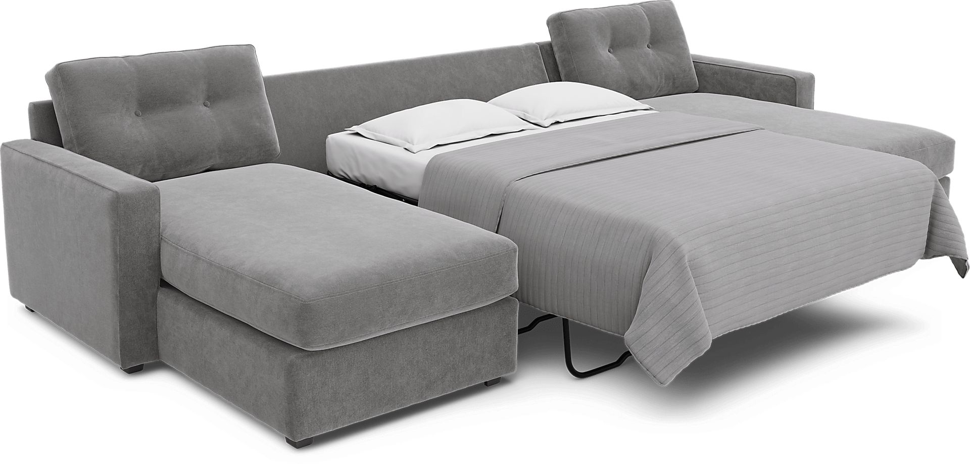Gray 3 Pc ModularOne Gel Foam Sleeper - Image 3