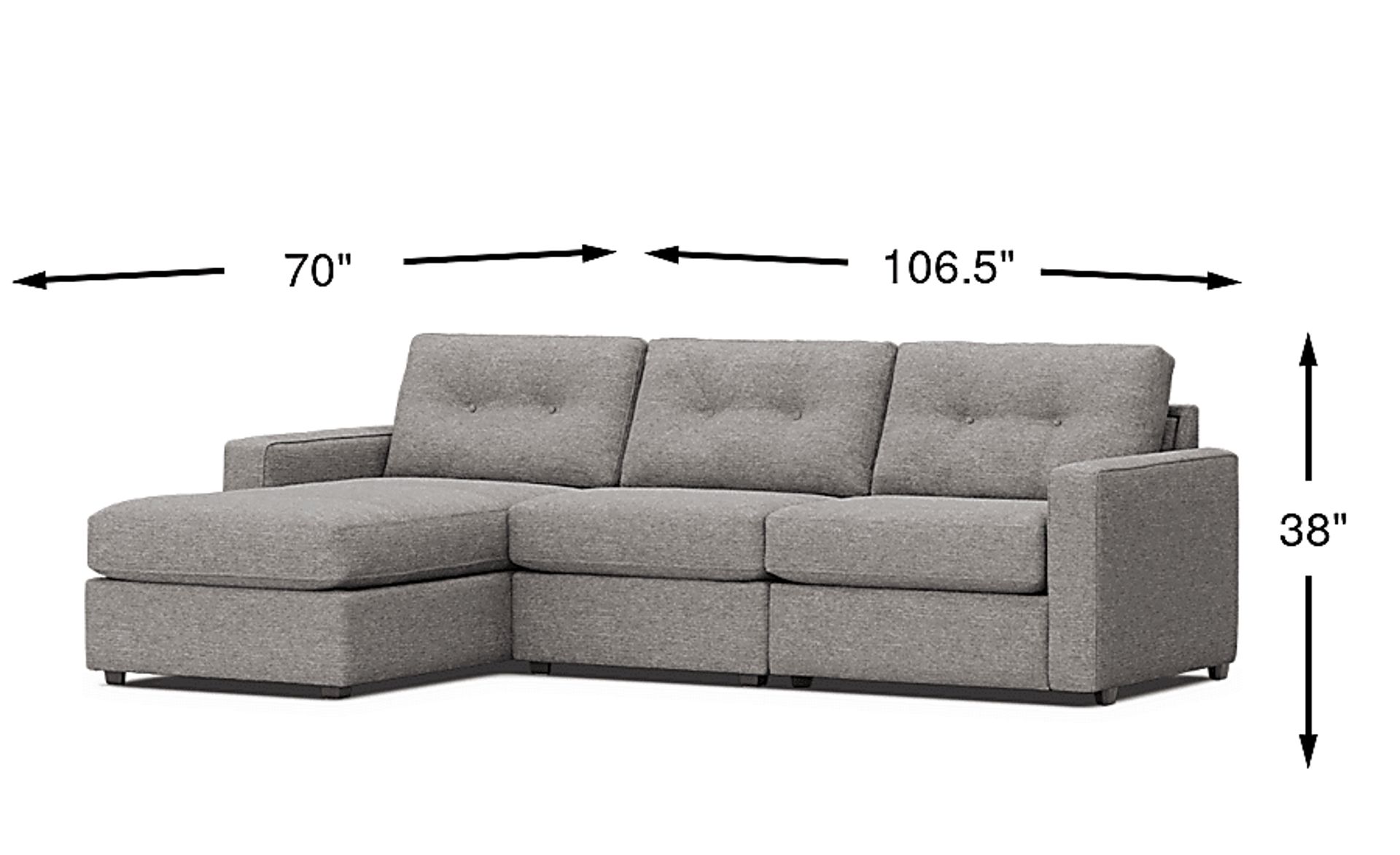 Dimension Image. Please refer to the Dimension Tab on this page for dimension details.