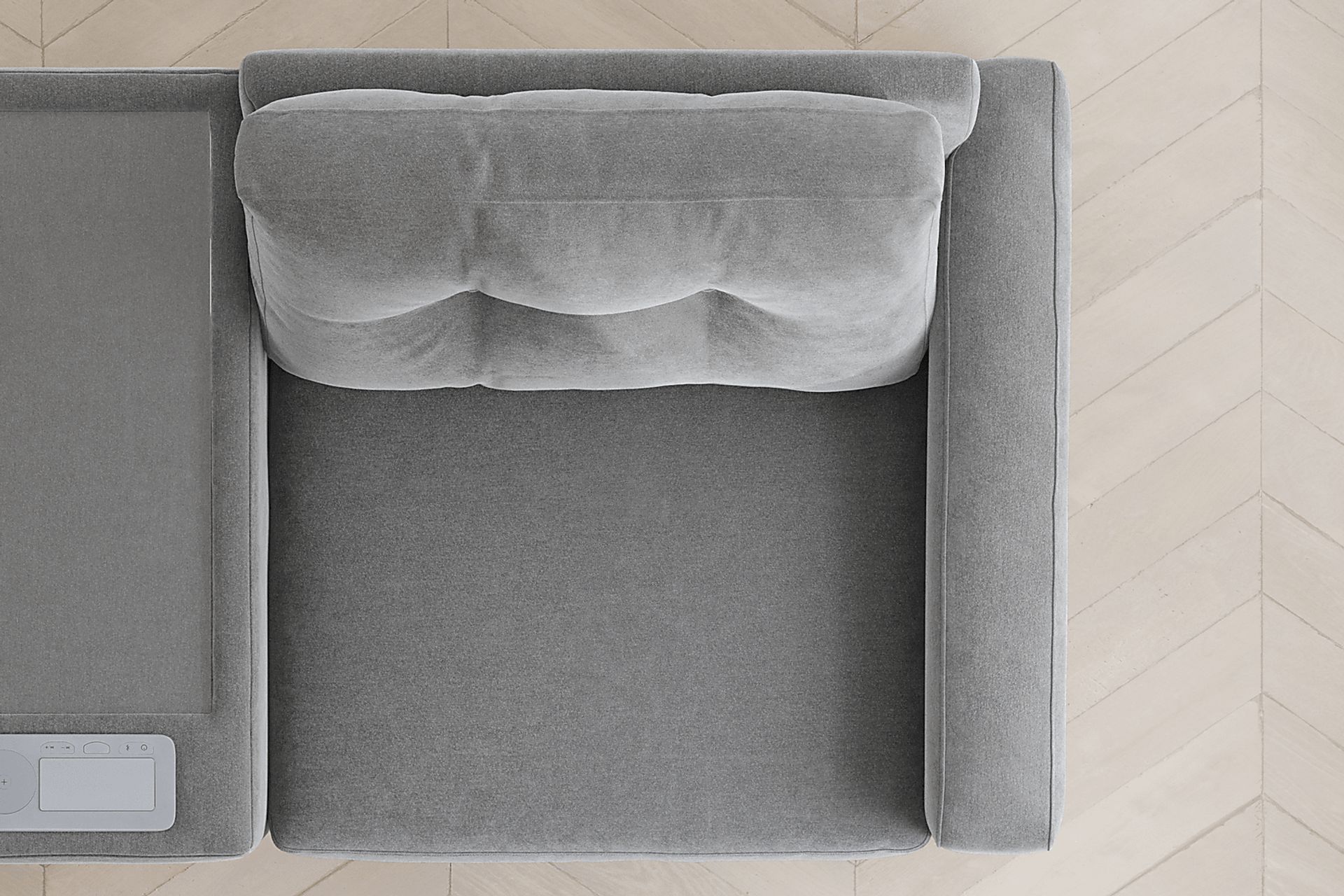 Gray 3 Pc Power Reclining ModularOne with Media Console - Image 11