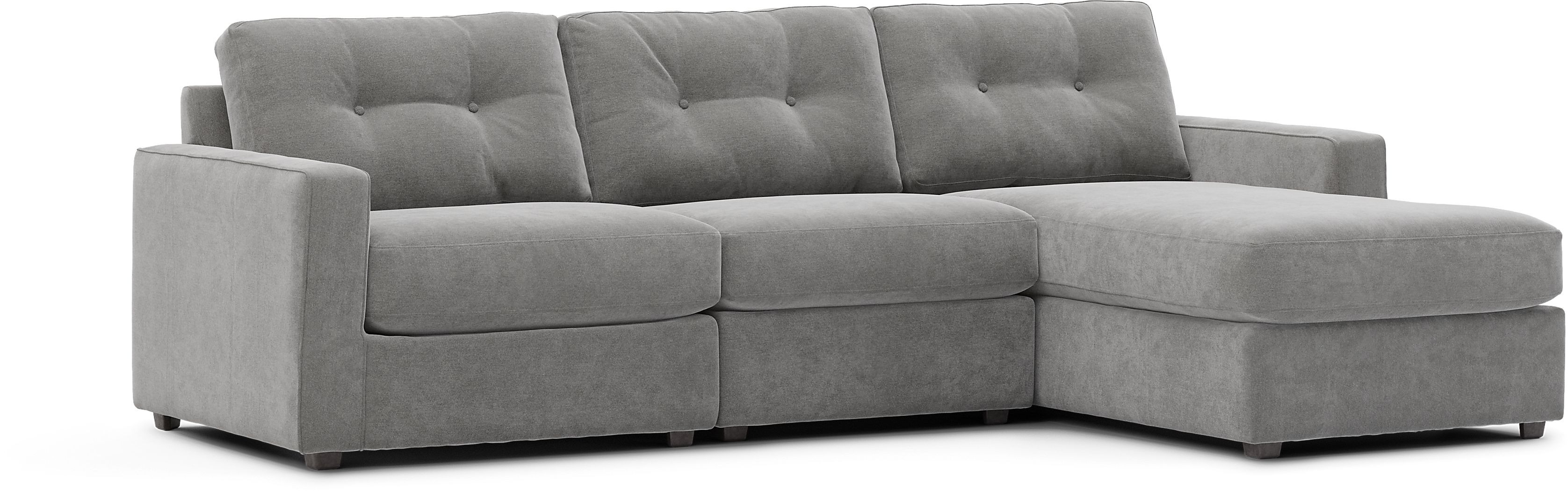 Gray 3 Pc Power Reclining ModularOne