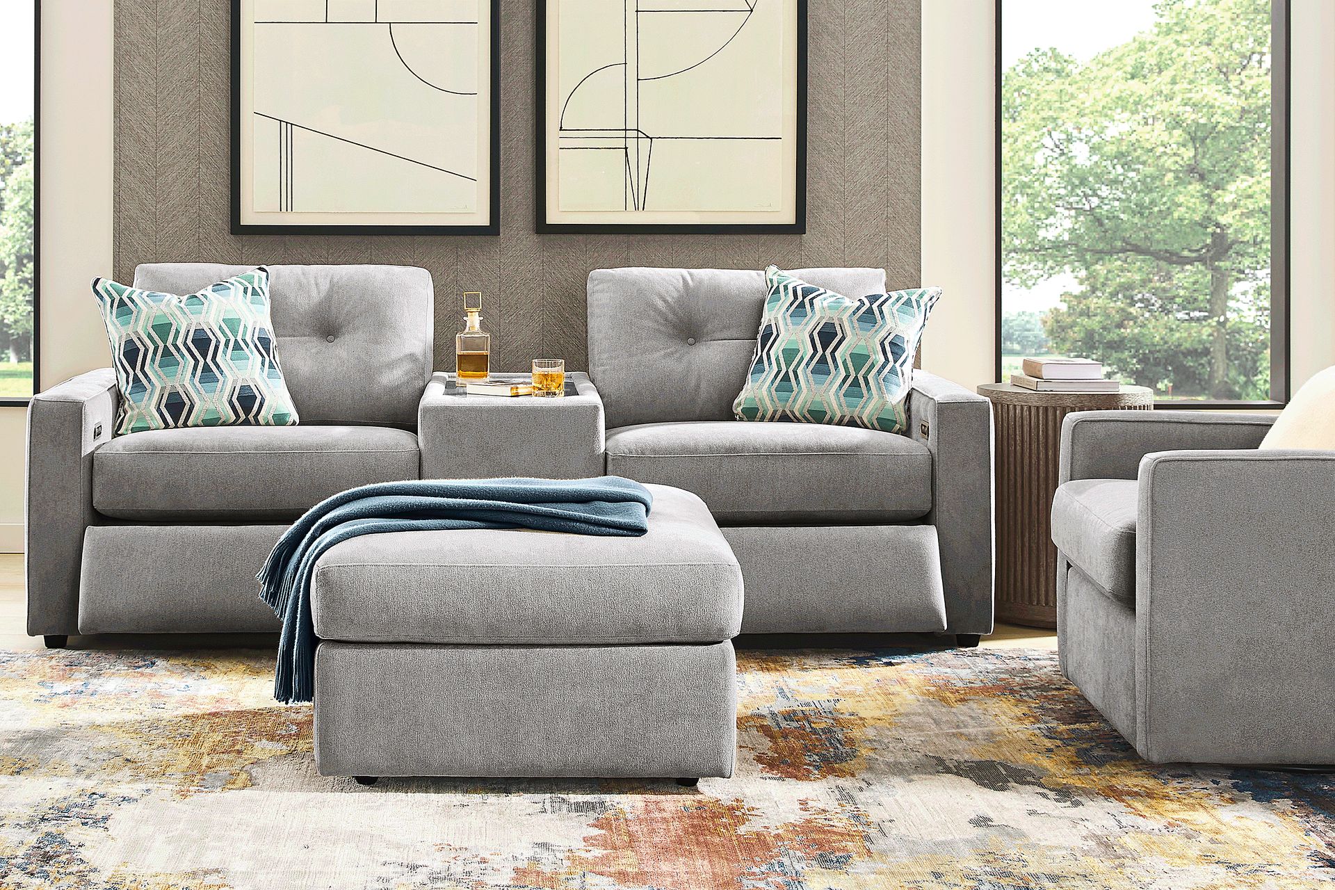 Gray 3 Pc Power Reclining ModularOne - Image 2