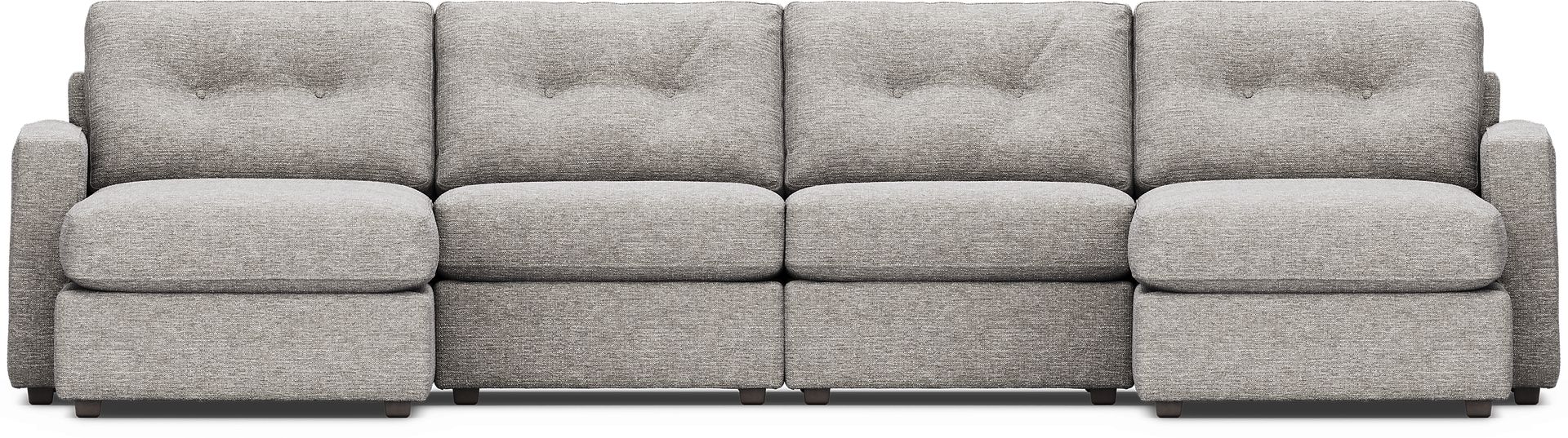 Gray 4 Pc Power Reclining ModularOne - Image 3