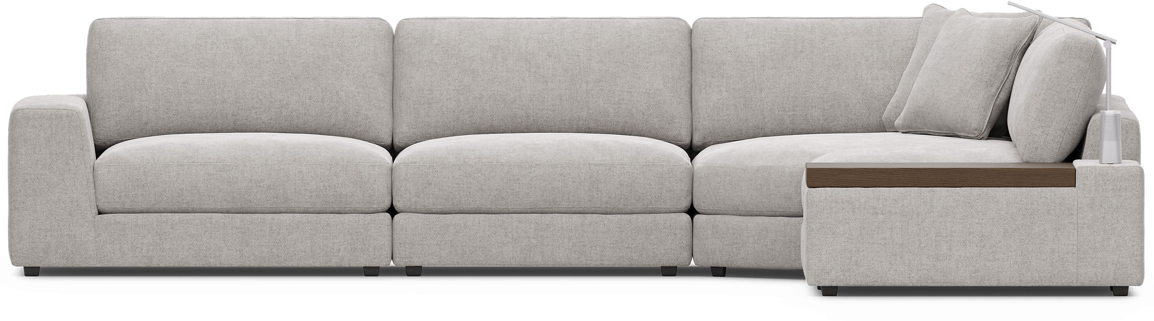 Gray 4 Pc ModularThree with Media Console - Thumbnail 5