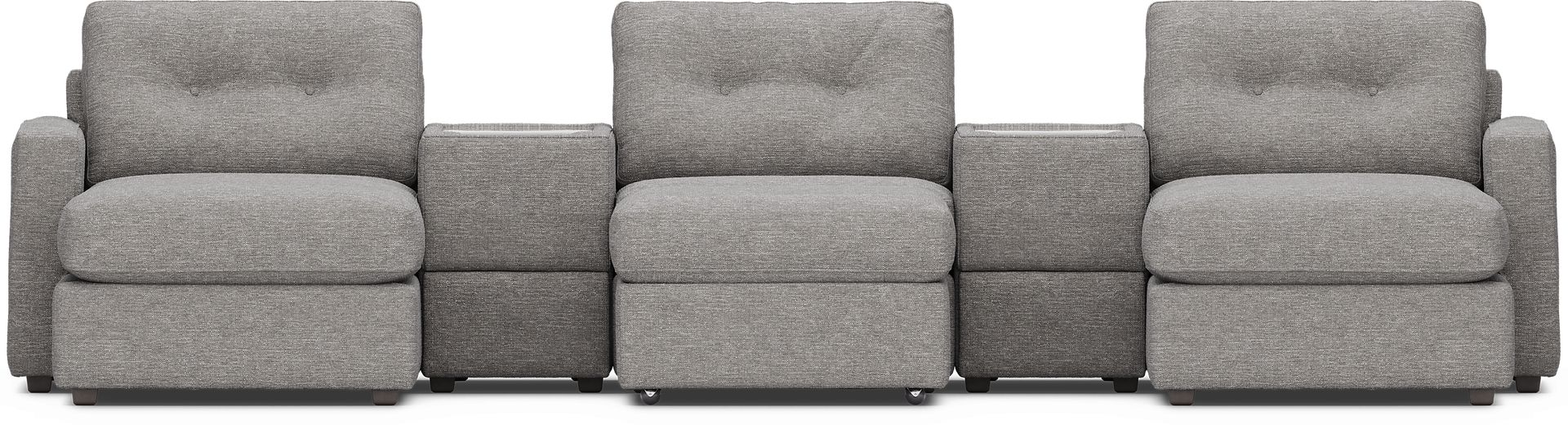 Gray 6 Pc ModularOne with Media Consoles - Image 2