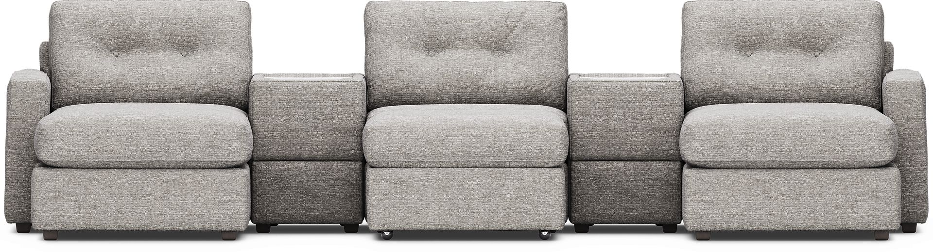 Gray 6 Pc ModularOne with Media Consoles - Image 3