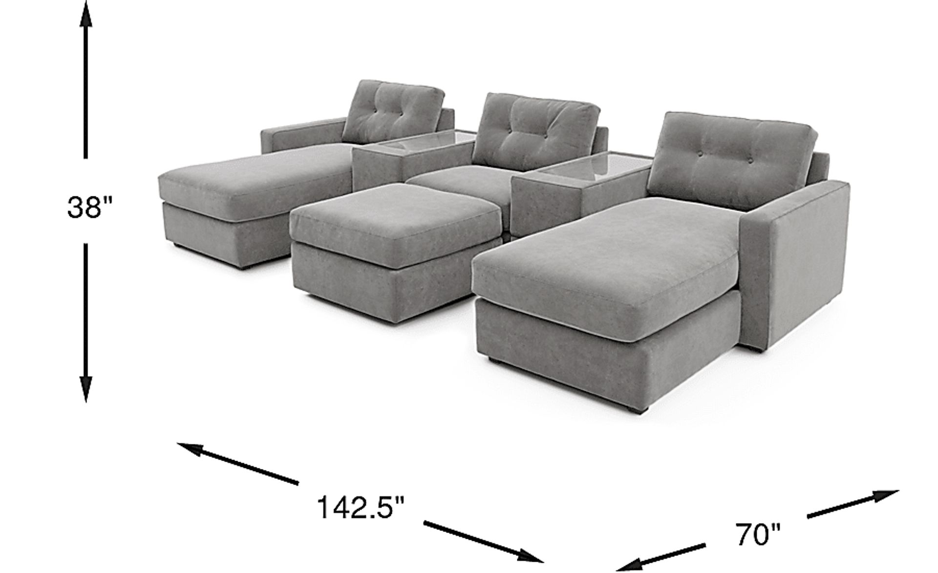 Dimension Image. Please refer to the Dimension Tab on this page for dimension details.