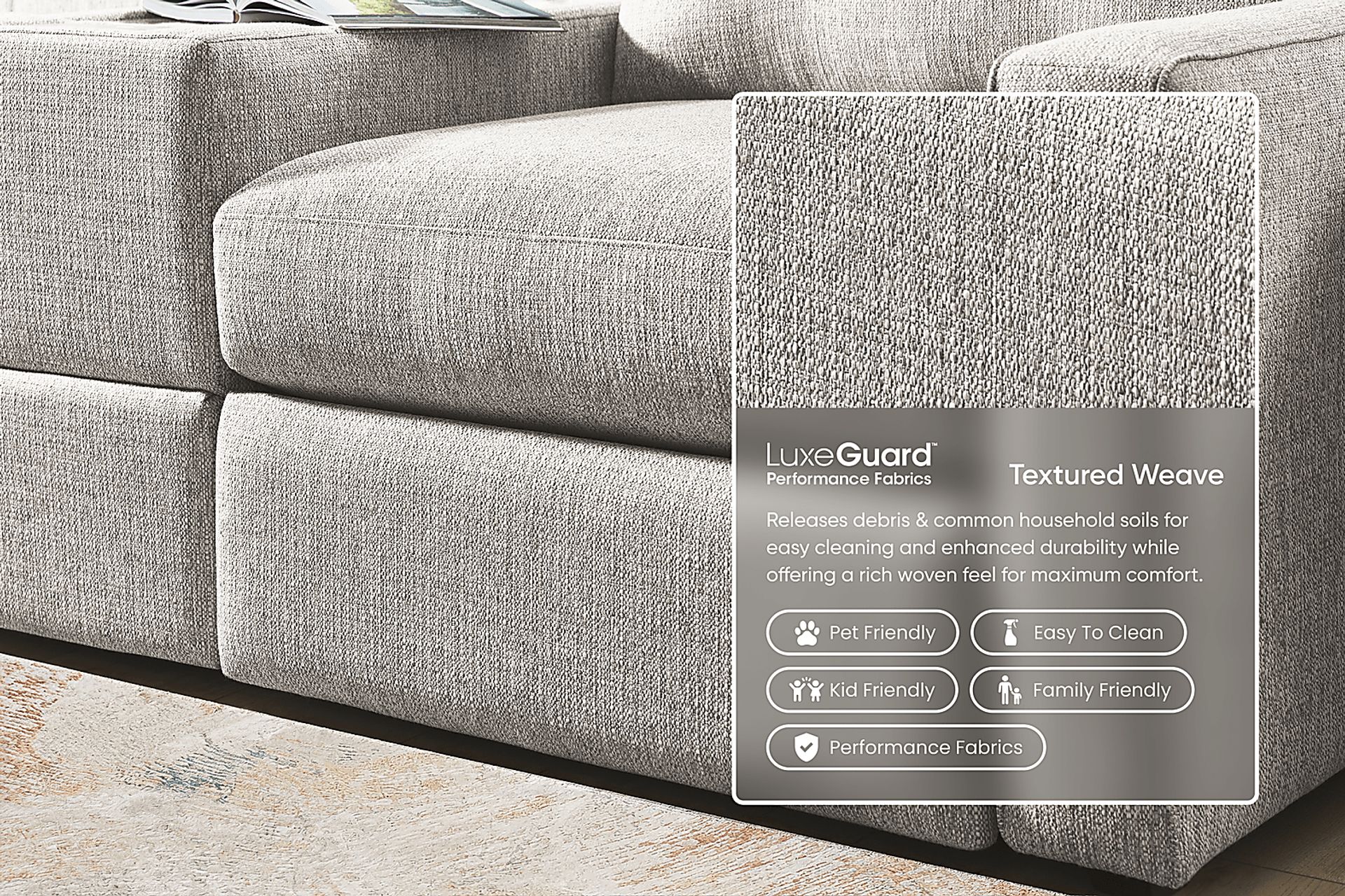 Gray 7 Pc ModularOne Gel Foam Sleeper - Image 2