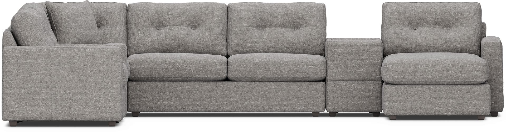 Gray 7 Pc ModularOne Gel Foam Sleeper - Image 3