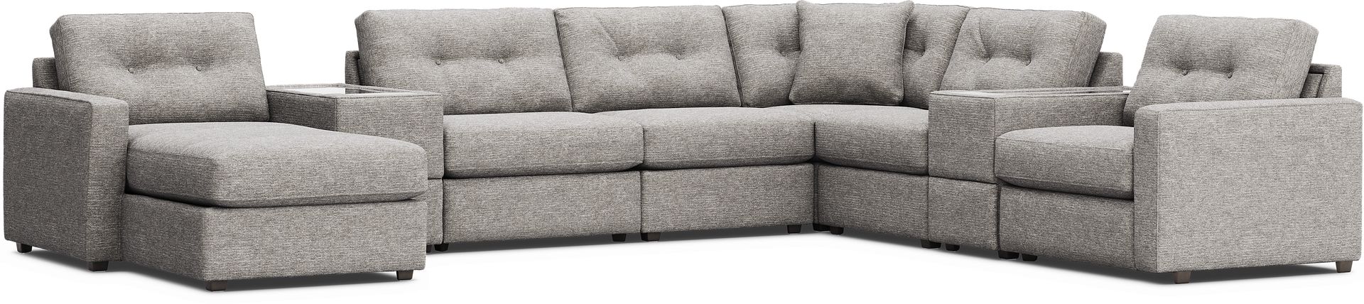 Gray 8 Pc ModularOne with Media Consoles - Image 4