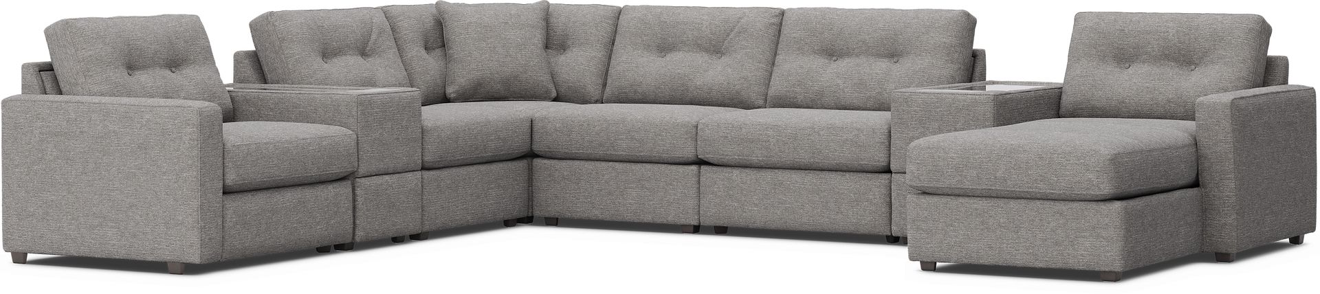 Gray 8 Pc ModularOne with Media Consoles - Image 3