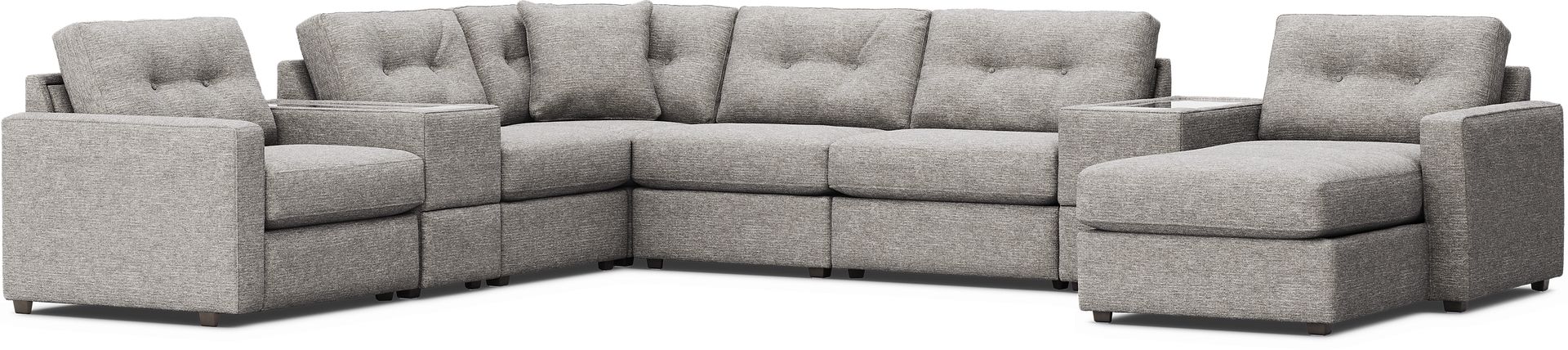 Gray 8 Pc ModularOne with Media Consoles - Image 4