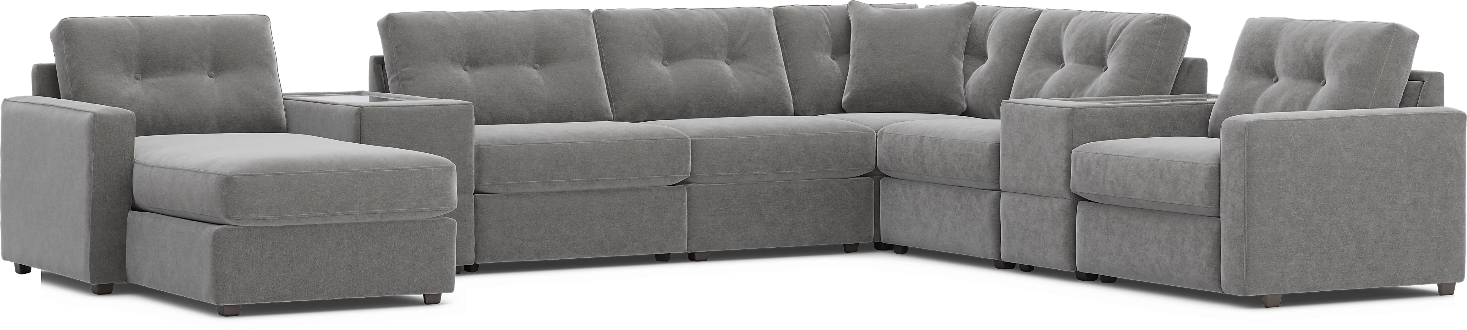 Gray 3 Pc Power Reclining ModularOne - Thumbnail 3