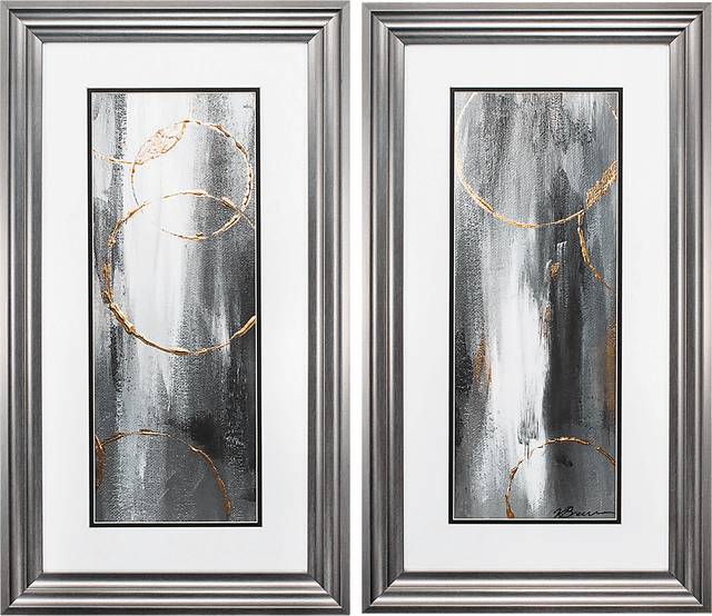 Gray Waterfall Set of 2 Artwork - Thumbnail - Image 1
