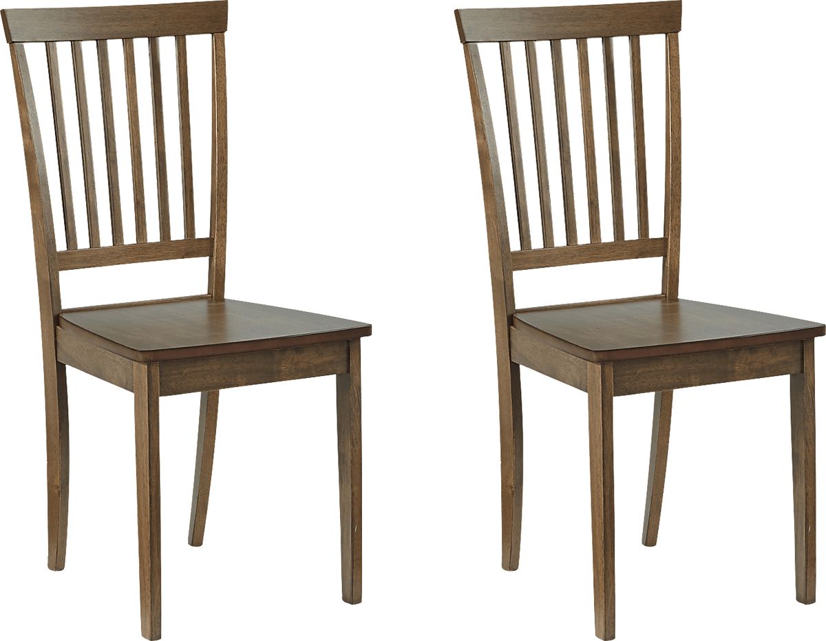 Grayburn Brown Dark Wood Dining Chair, Set Of 2 Rooms to Go