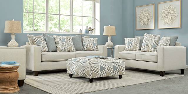 Grayfield Cream 3 Pc Living Room - Thumbnail - Image 1