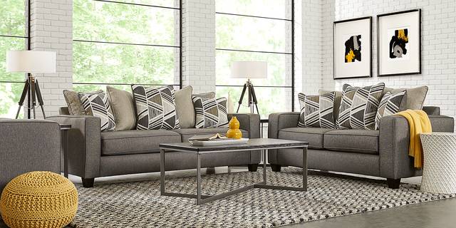 Grayfield Slate 8 Pc Living Room - Thumbnail - Image 1