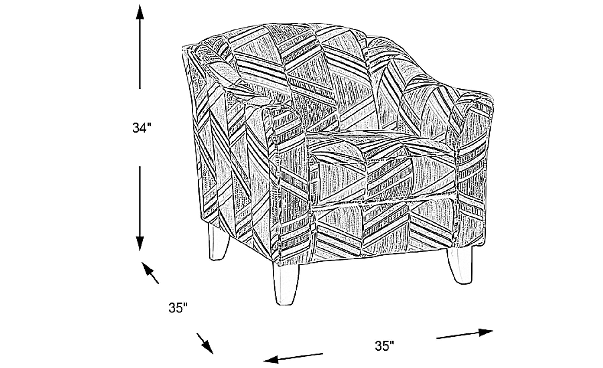 Dimension Image. Please refer to the Dimension Tab on this page for dimension details.