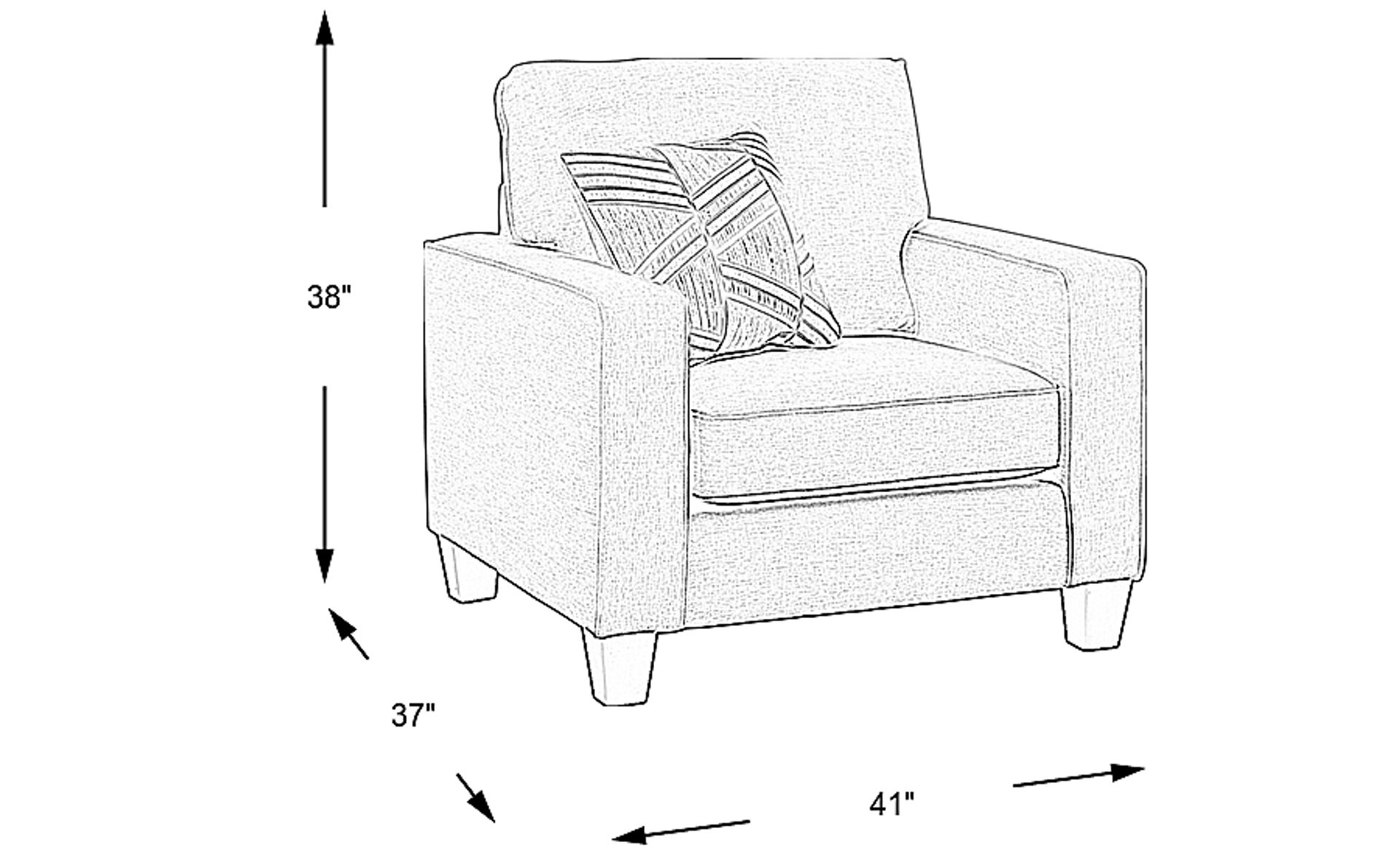 Dimension Image. Please refer to the Dimension Tab on this page for dimension details.