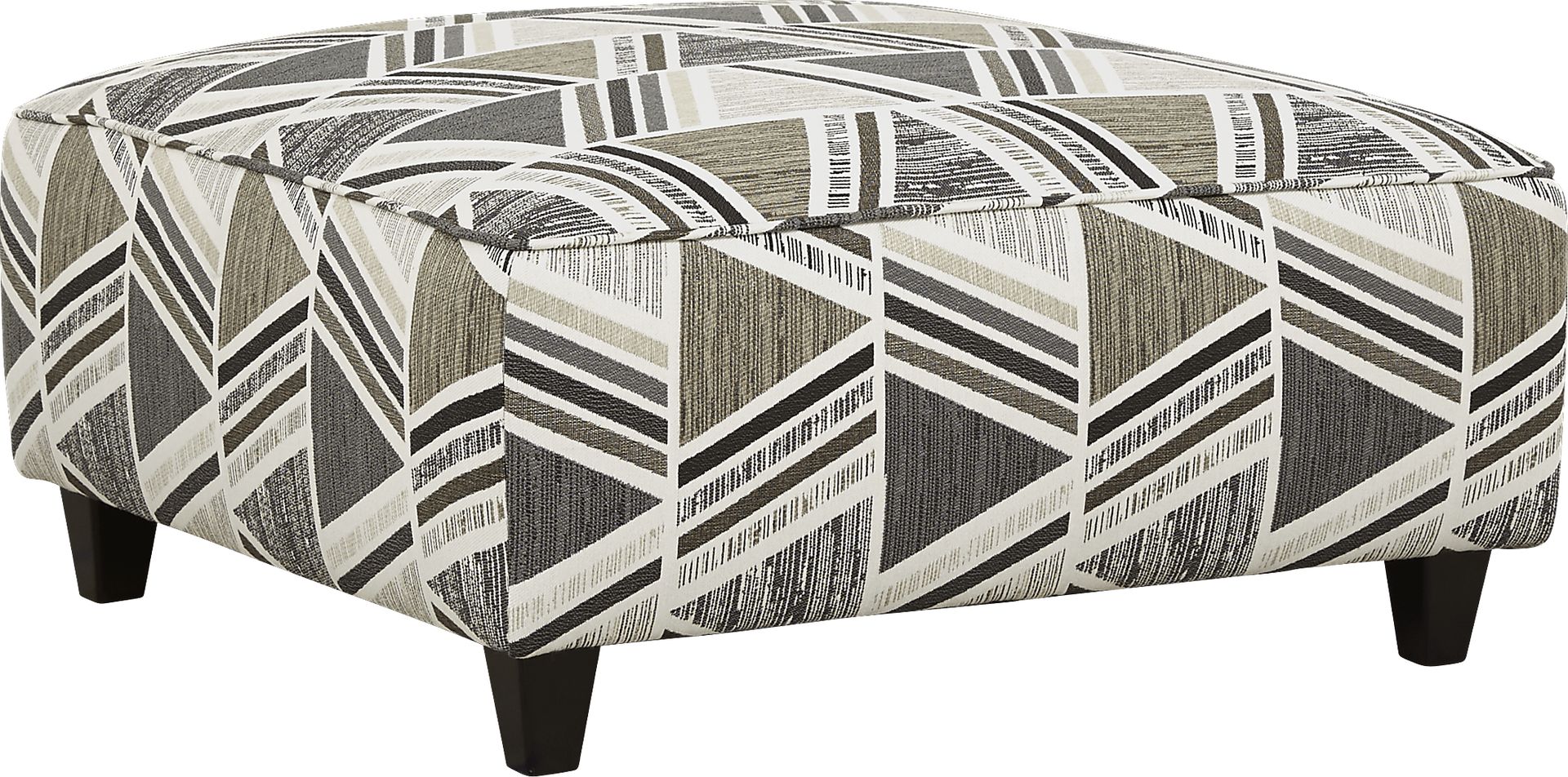 Grayfield Taupe Cocktail Ottoman - Image 1
