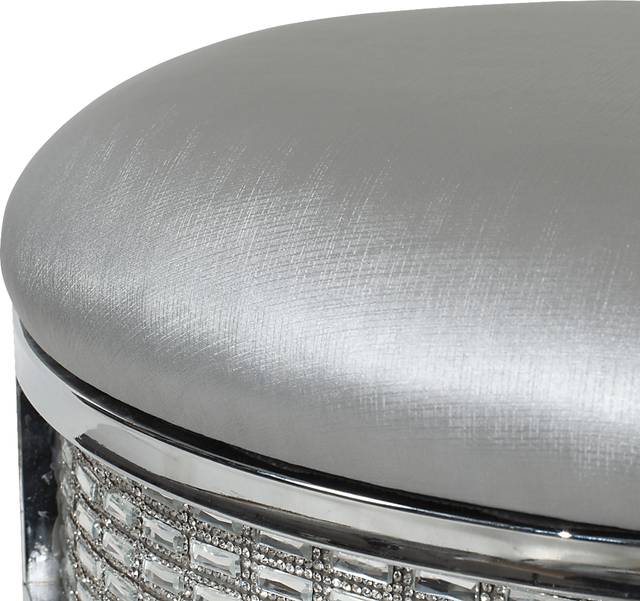 Grayhampton Gray Vanity Stool - Thumbnail - Image 3
