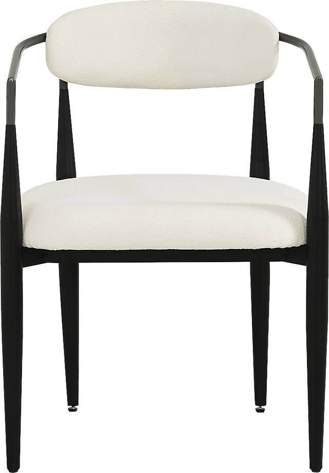 Grayhill White Upholstered Side Chair - Thumbnail - Image 3