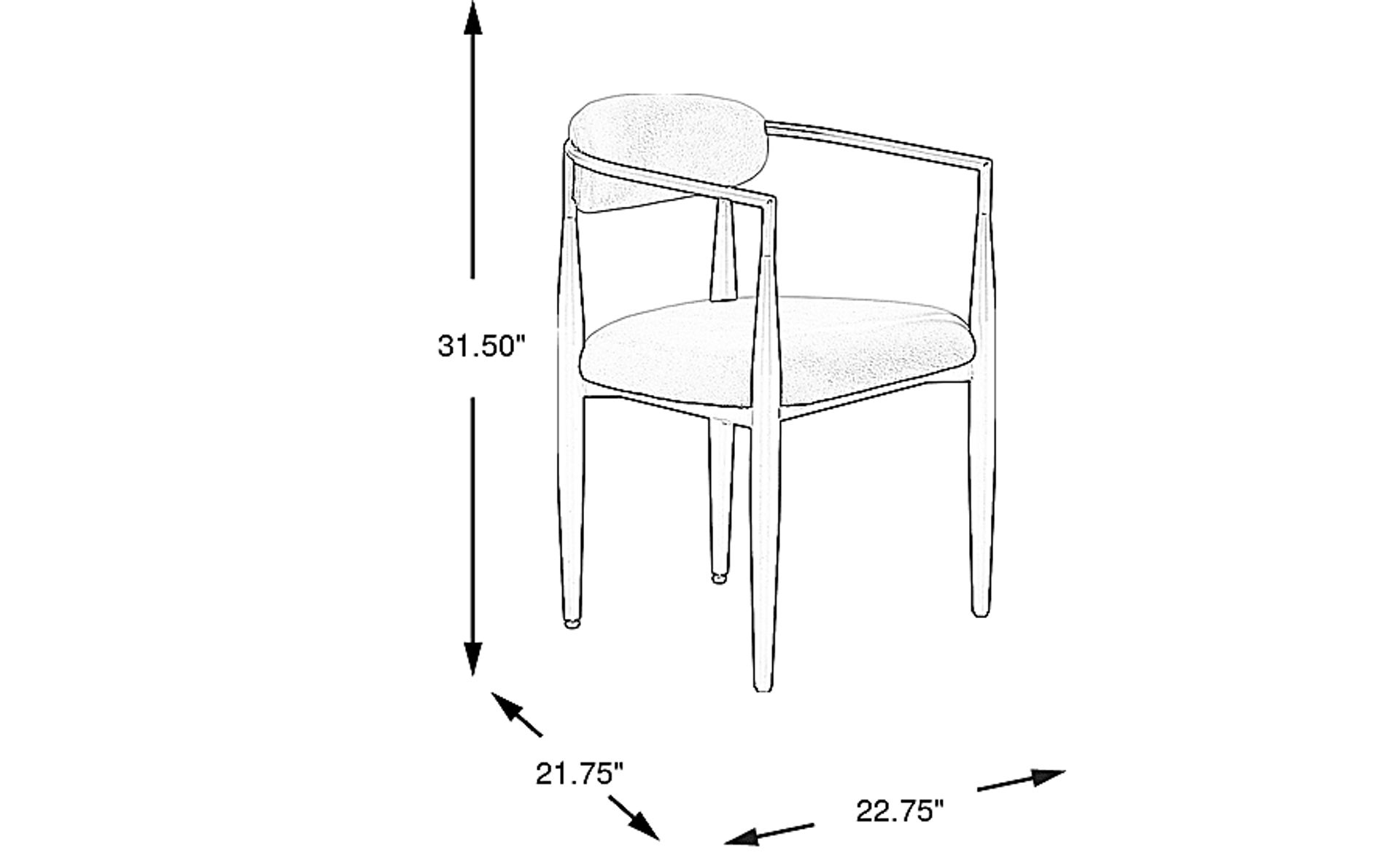 Dimension Image. Please refer to the Dimension Tab on this page for dimension details.