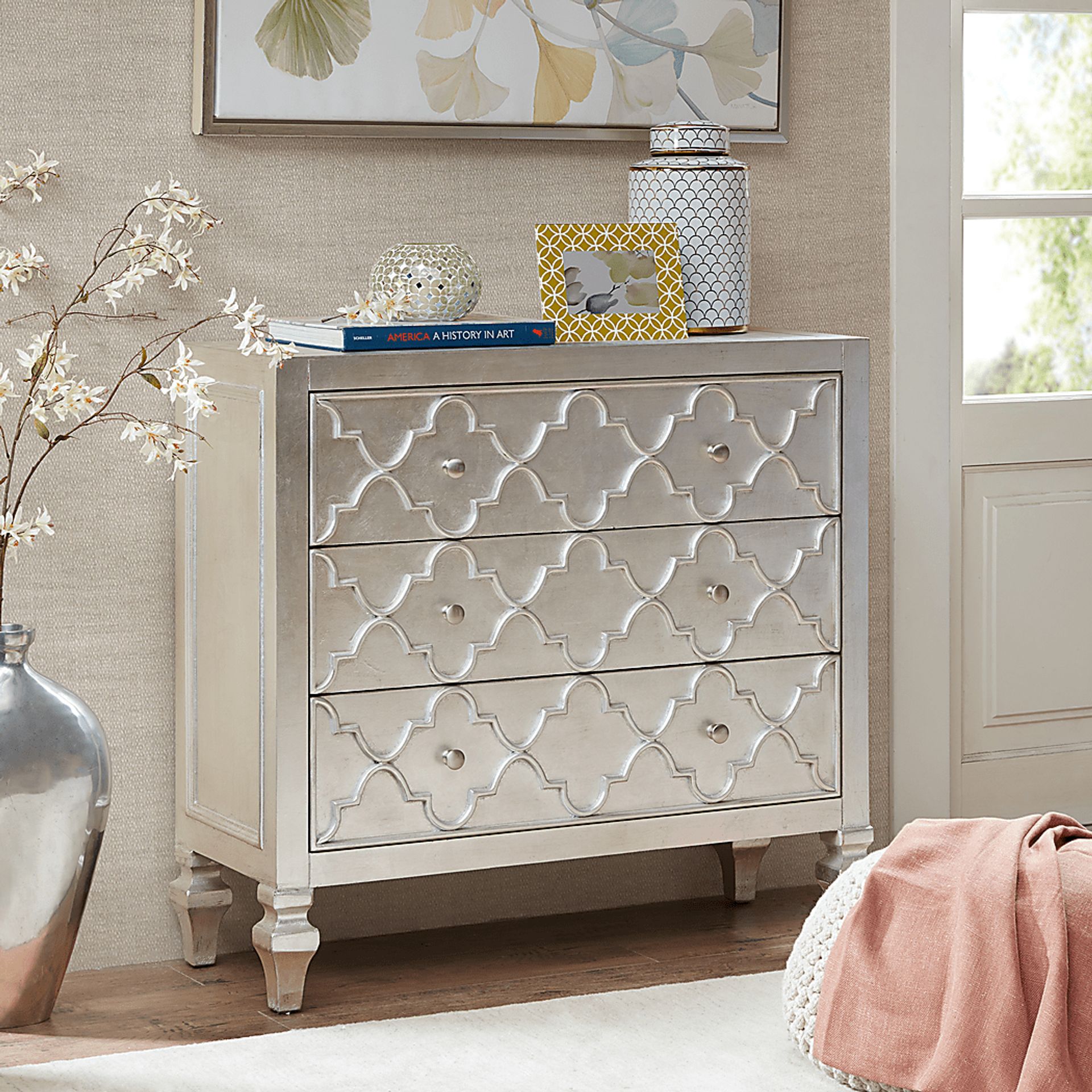 Grayling Silver Accent Cabinet - Image 3