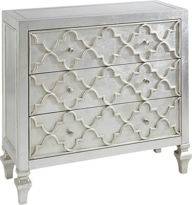 Grayling Silver Accent Cabinet - Thumbnail - Image 1