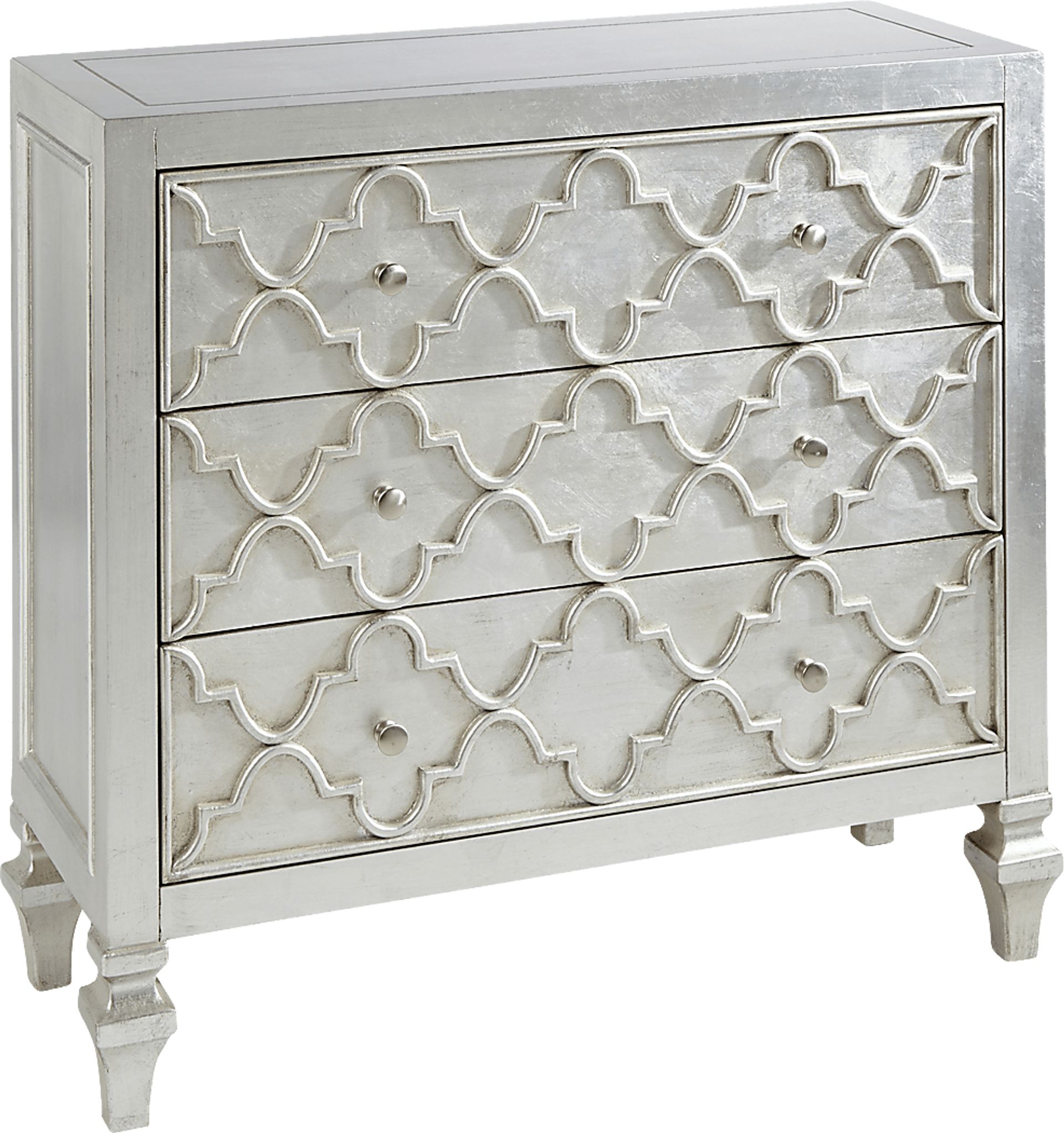 Grayling Silver Accent Cabinet - Image 1