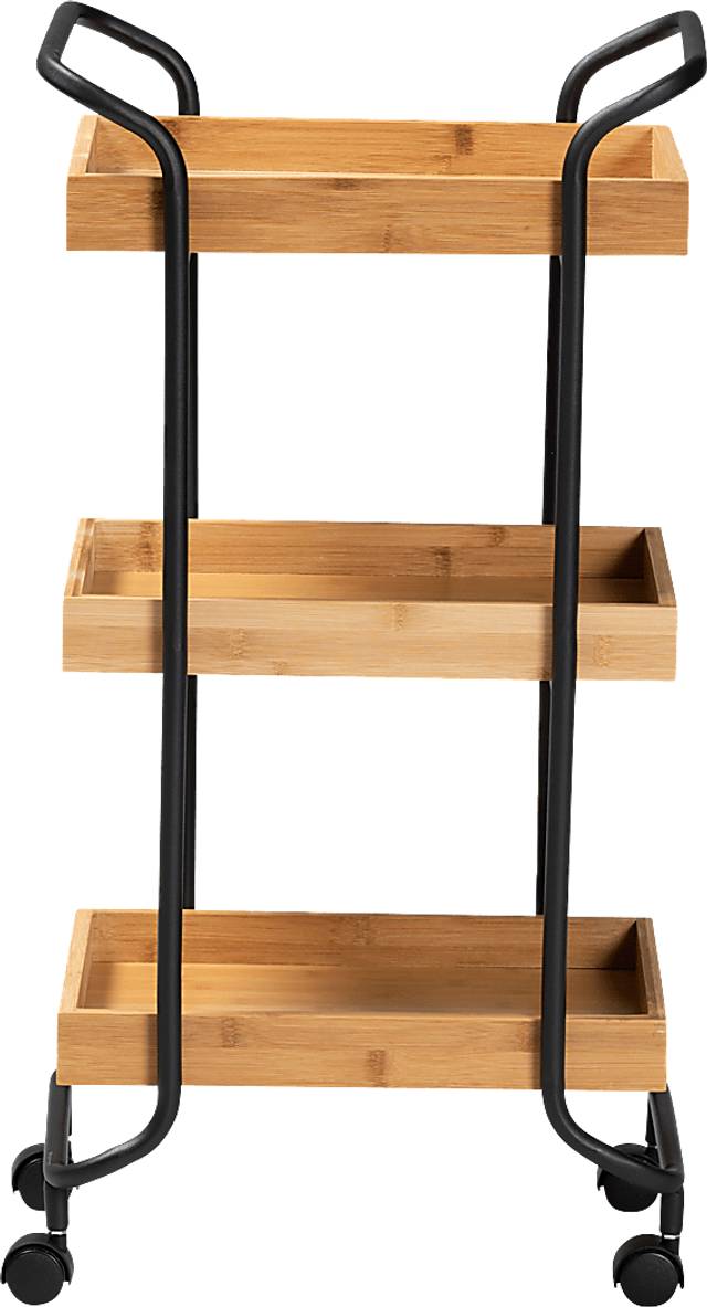 Graylyne Brown Kitchen Cart - Thumbnail - Image 3
