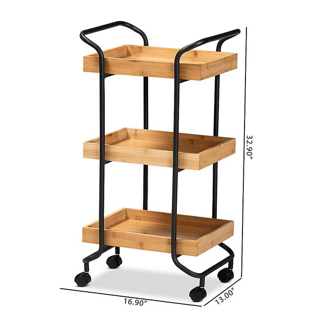 Graylyne Brown Kitchen Cart - Thumbnail - Image 9