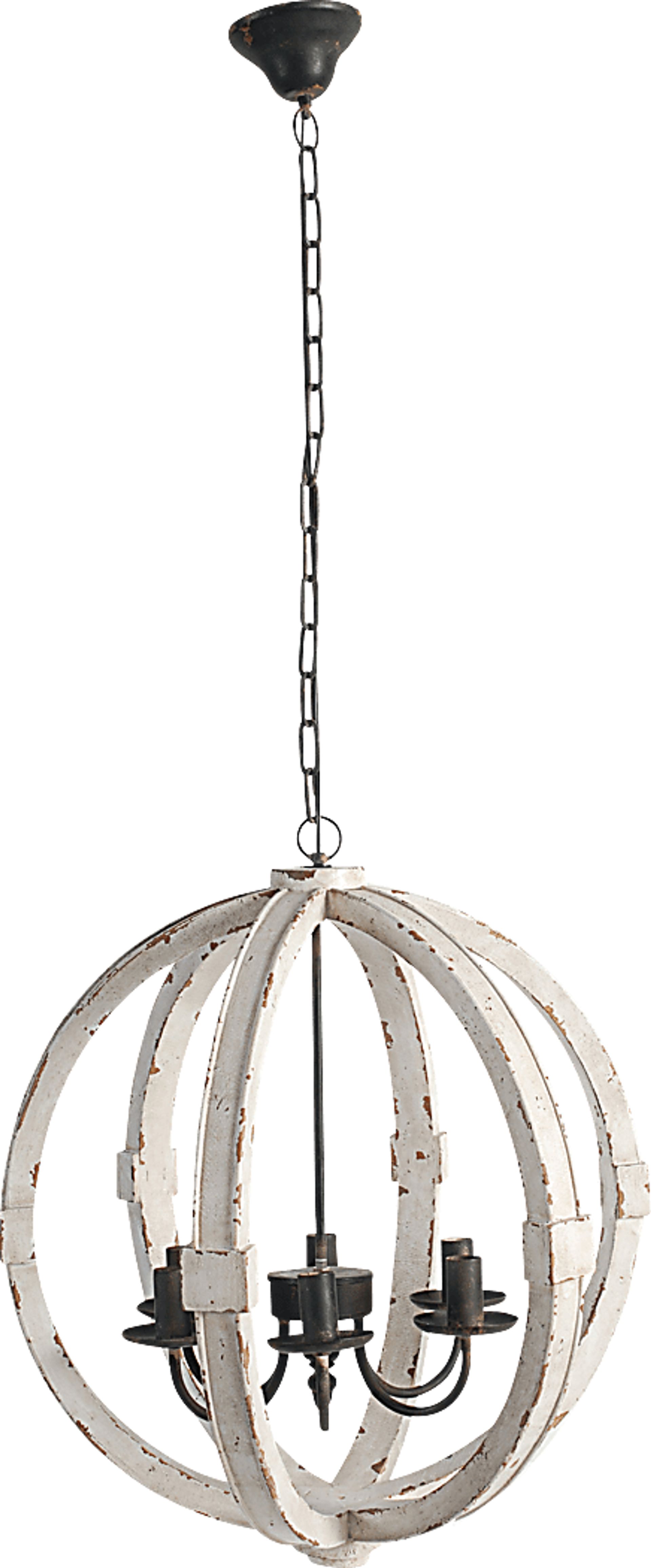 Graymoor Club White Chandelier - Image 1