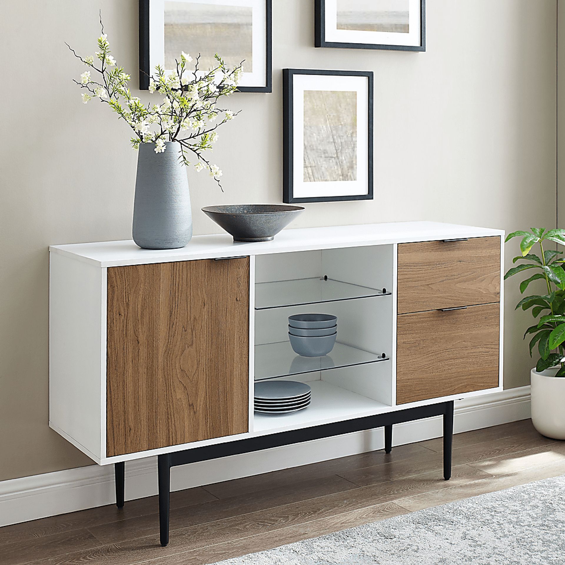 Grayport White Sideboard - Image 2