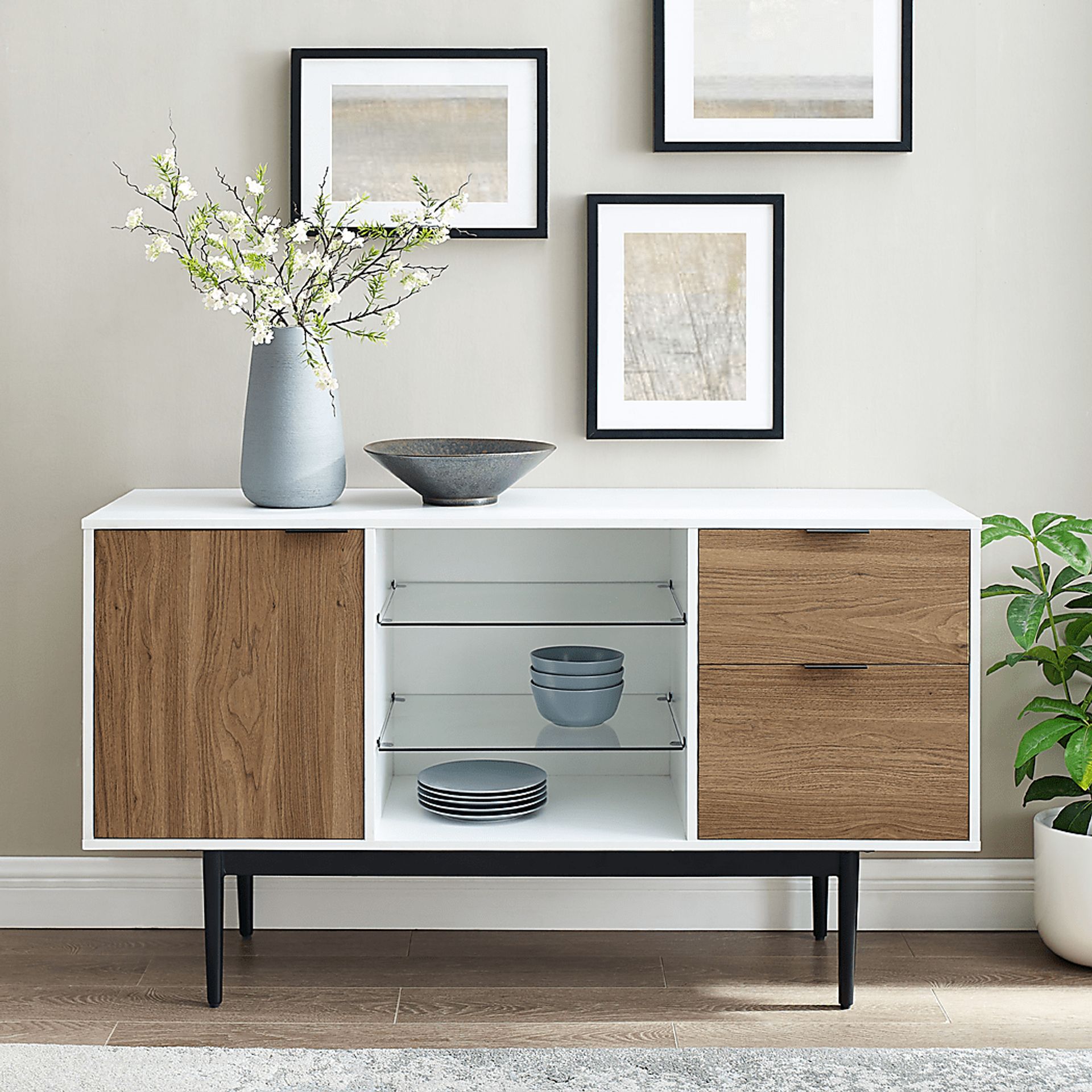 Grayport White Sideboard - Image 3