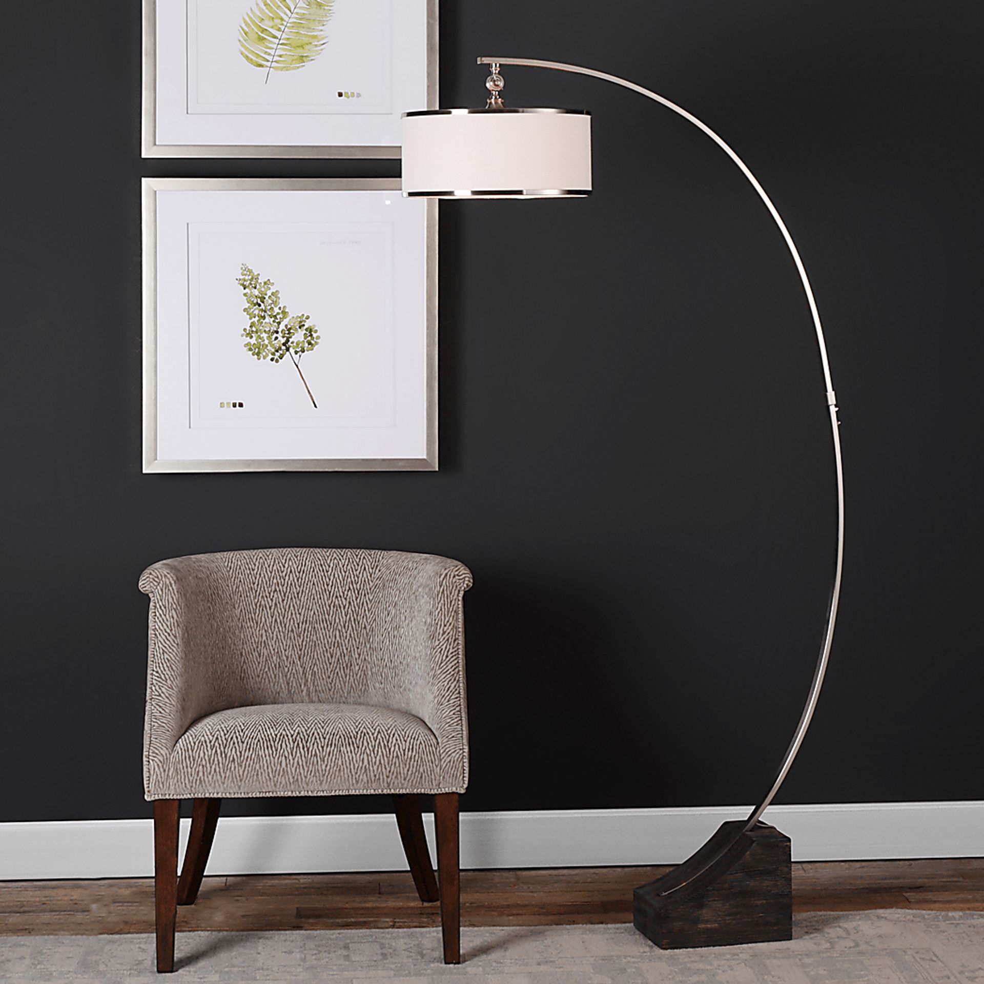 Graythorn Silver Floor Lamp - Image 2