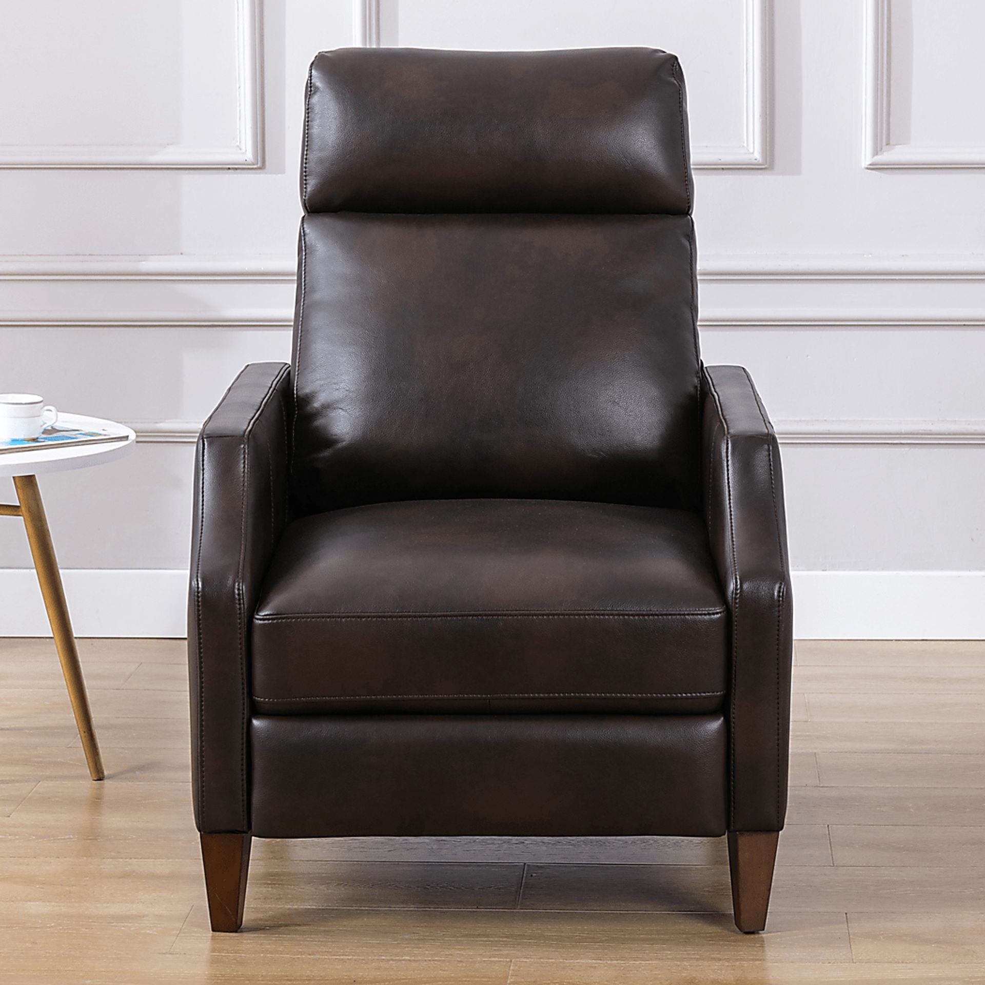 Grayview Brown Polyurethane Fabric Push Back Recliner | Rooms to Go