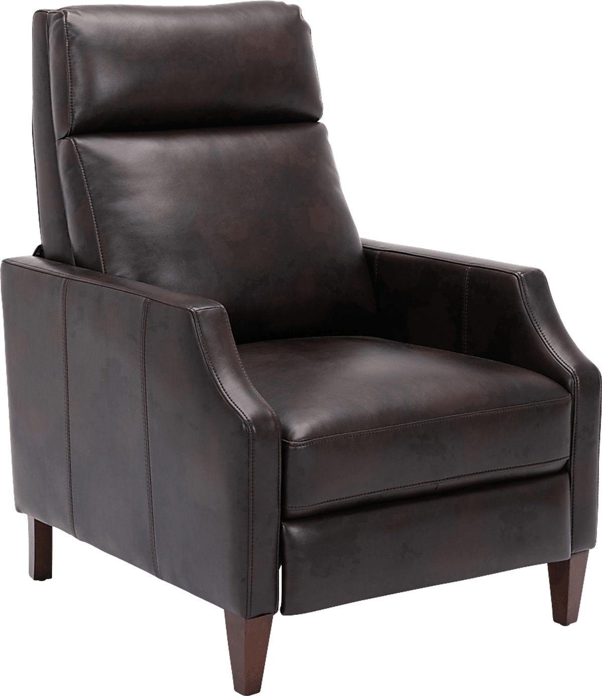 Grayview Brown Polyurethane Fabric Push Back Recliner Rooms to Go
