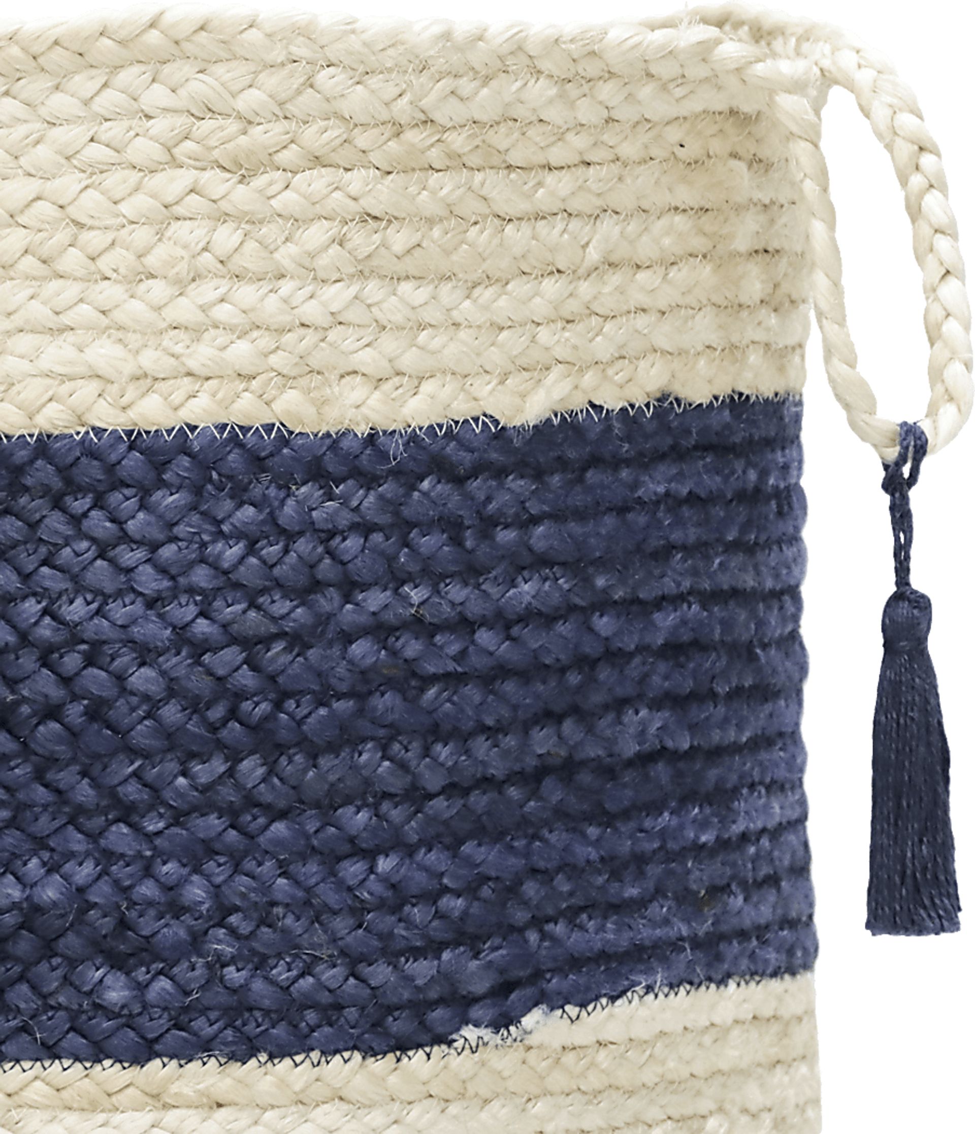 Grebella White/Blue 17 in. Basket - Image 6