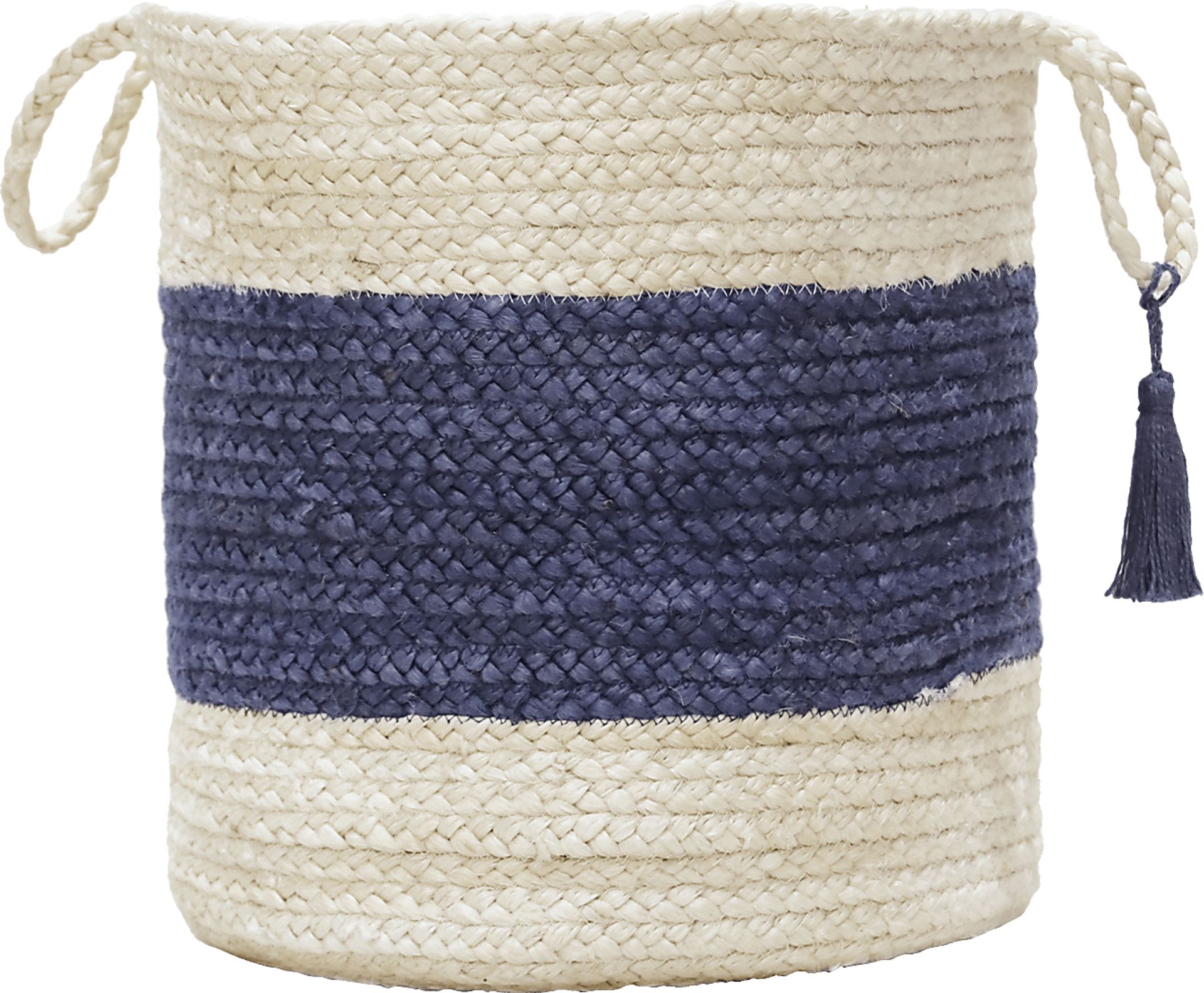 Grebella White/Blue 17 in. Basket - Image 1