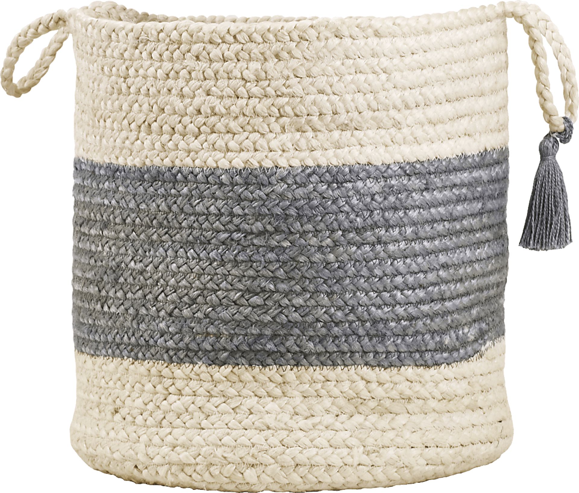 Grebella White/Gray 19 in. Basket - Image 1