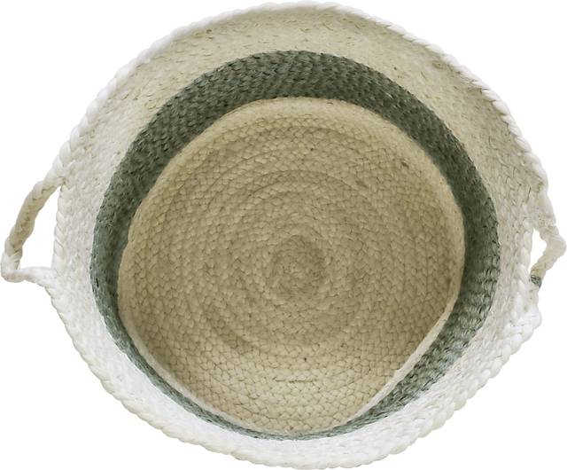 Grebella White/Light Blue 19 in. Basket - Thumbnail - Image 5