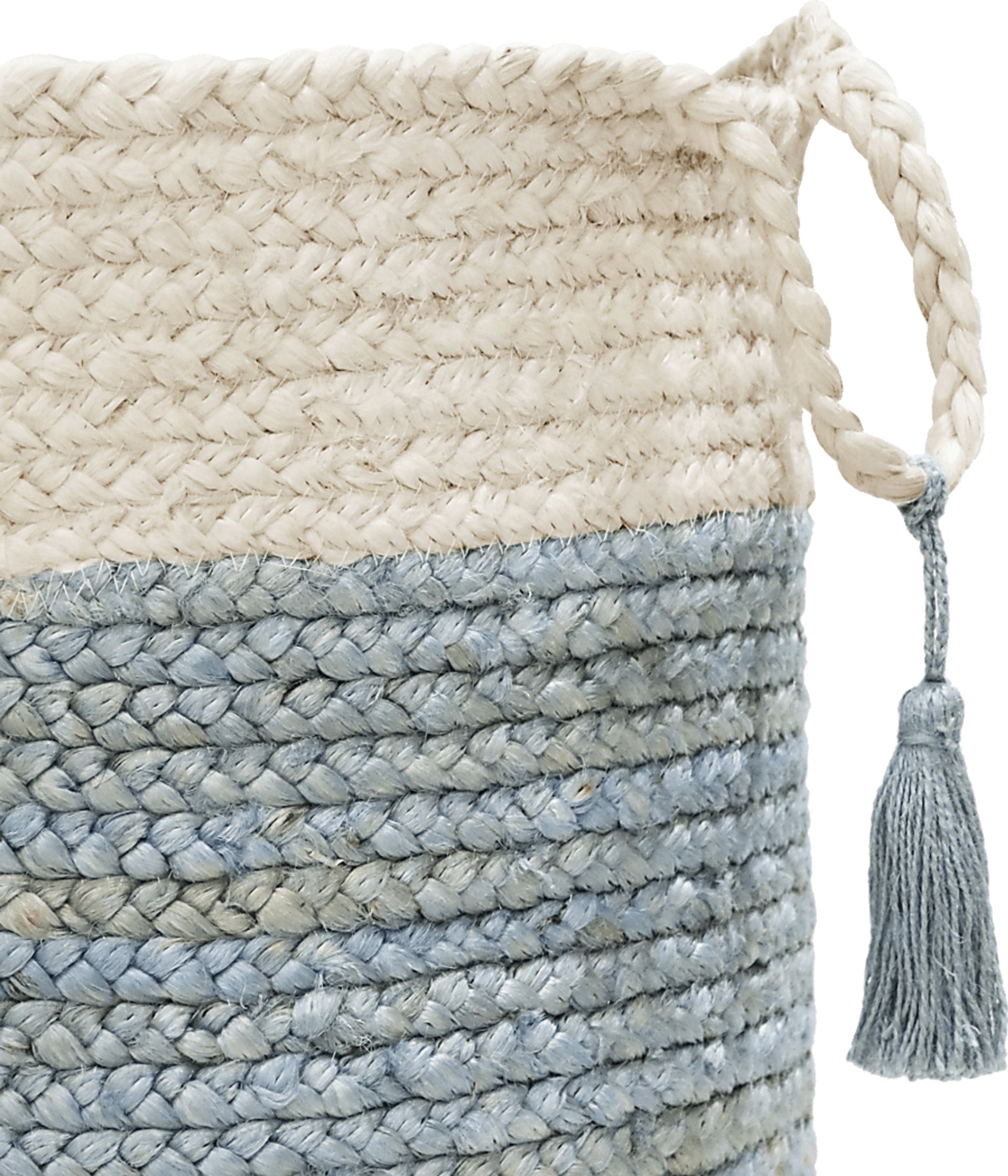 Grebella White/Light Blue 19 in. Basket - Image 6